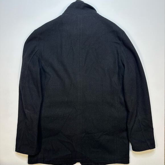 EMANUEL EMANUEL UNGARO Black Wool Coat with Sweater Lining Size Medium - Picture 8 of 9